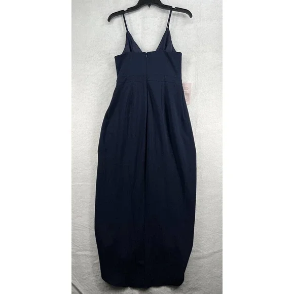 BHLDN Caron Dress Crepe Midi Dress in Midnight - Picture 5 of 9